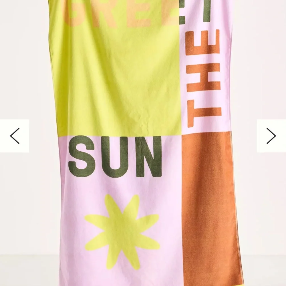 Greetings Beach Towel anthropologie celandine greet the sun large